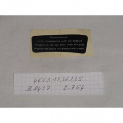 ETIQUETTE INDICATRICE GAUCHE