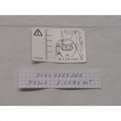 ETIQUETTE DISTANCE ESD VALISE